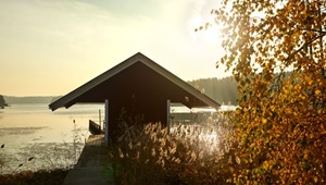 Traditionelles Ferienhaus in Schweden